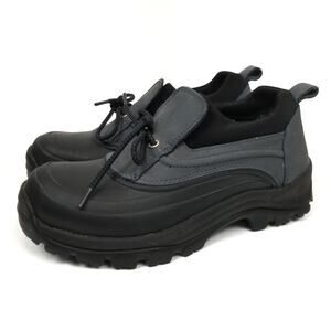 Lands' End  Women's Black Gray Duck Shoes Size 7